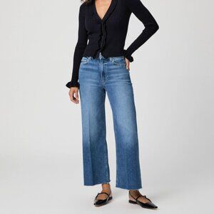 Paige Anessa Wide Leg Jeans, size 28